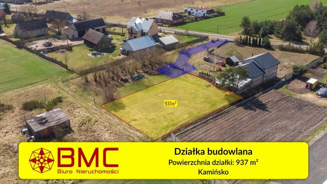 Działka budowlana Kamińsko gm. Przystajń,