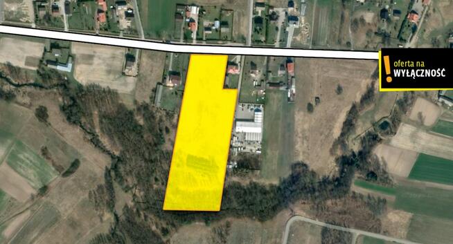 Działka usługowa Makoszyn gm. Bieliny,