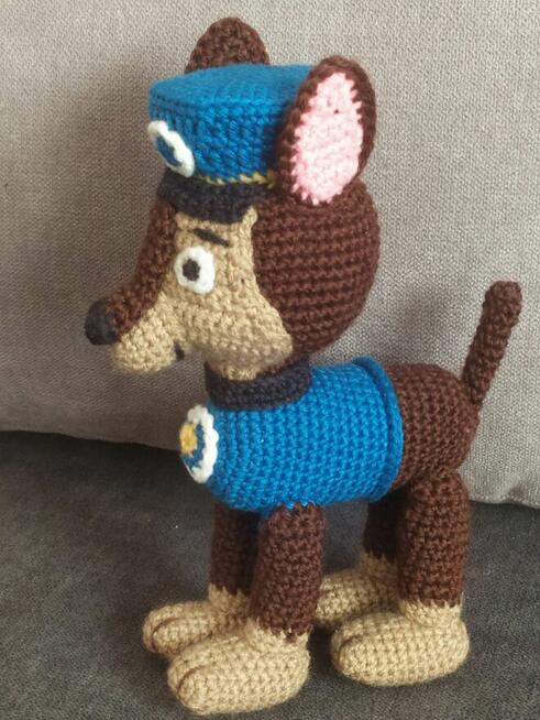 Chase psi patrol maskotka na szydełku