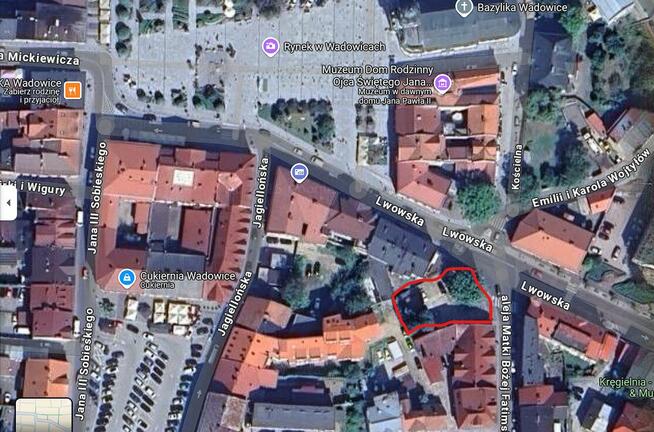 Miejsce parkingowe w centrum Wadowic