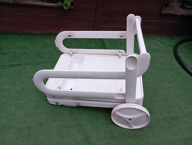 Barek ogrodowy mobilny, wózek, STOLIK na kółkach do grilla