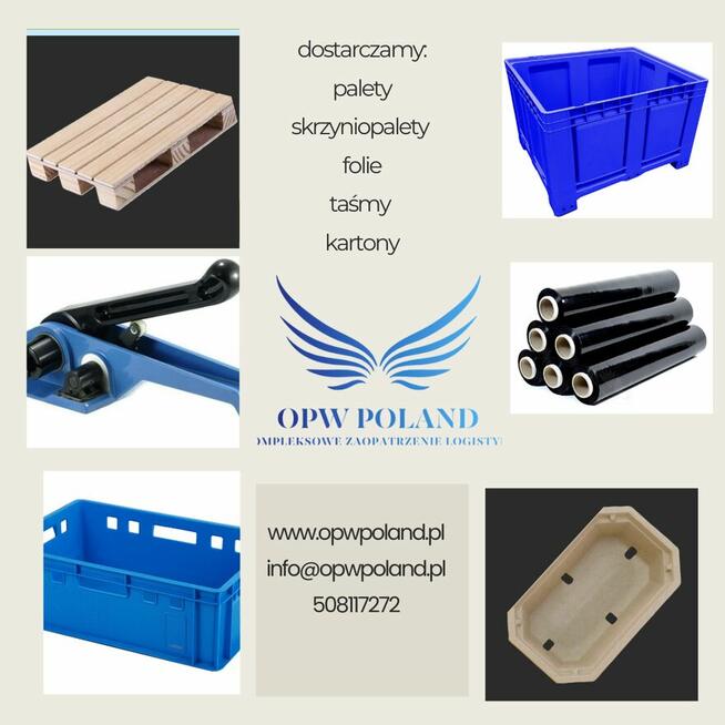 paleta plastikowa z PEŁNYM BLATEM i z ATESTEM HIGIENICZNYM