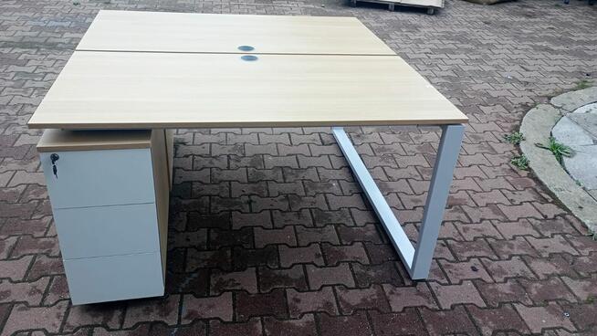 Biurko dwustanowiskowe 160x70 Biurka tup BENCH do biur dom