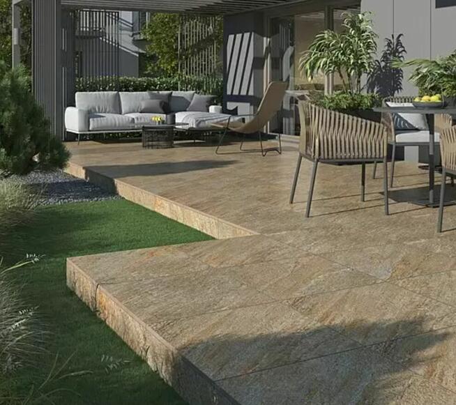 Brązowe płyty tarasowe 120x60x2 gat.1 Piazza multicolor 2cm