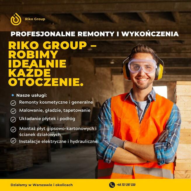 Lekkie prace remontowo budowlane-WYSOKIE ZAROBKI 5500-7500