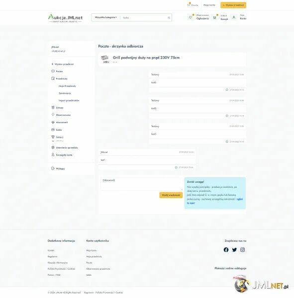 Serwis aukcyjno-ogłoszeniowy + serwer + domena