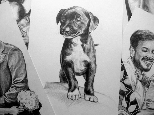 Portret ołówkiem ze zdjęcia – rysunek na zamówienie