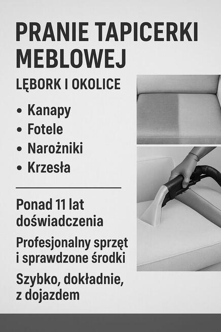 Pranie tapicerki meblowej - Lębork i okolice