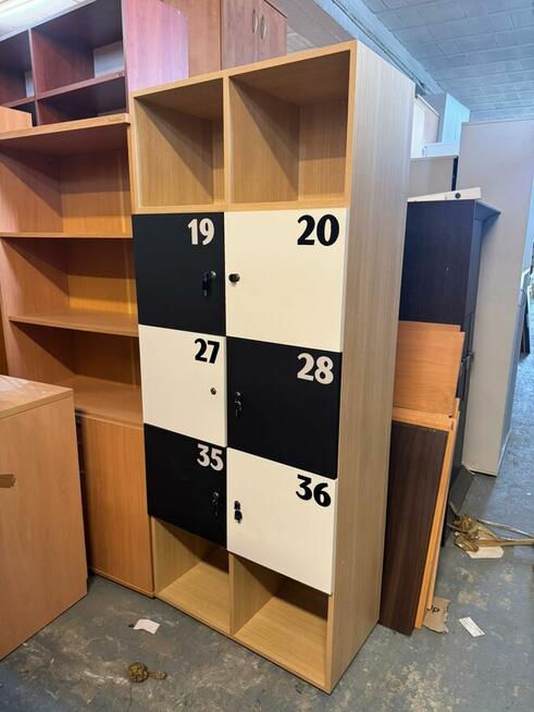 Szafka pracownicza biała locker szafy pracownicze 8 skrytek
