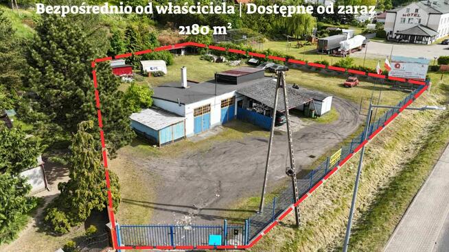 Działka z zakładem samochodowym przy DW241 | 2180 m²
