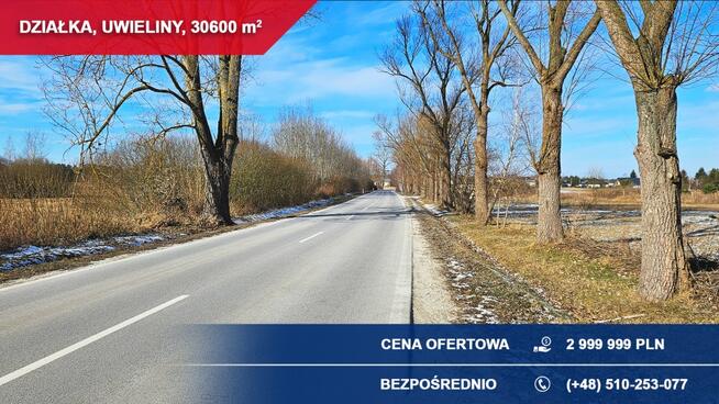 Działka budowlana 3ha Uwieliny (gm. Prażmów) z MPZP!