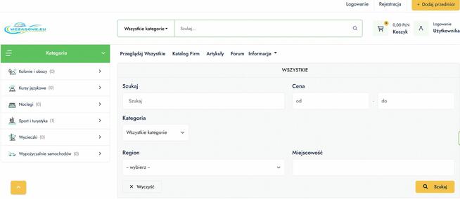 Serwis aukcyjno-ogłoszeniowy + serwer + domena