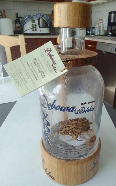 Zestaw kolekcjonerski Butelka 700ml DĘBOWA Polska z uchem
