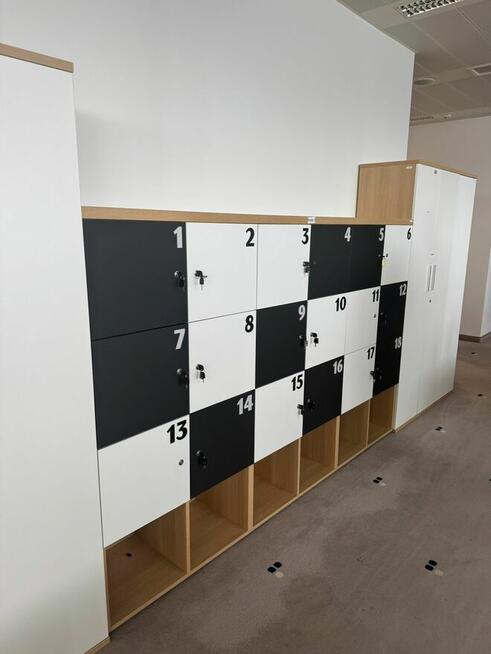 Szafka pracownicza biała locker szafy pracownicze 8 skrytek