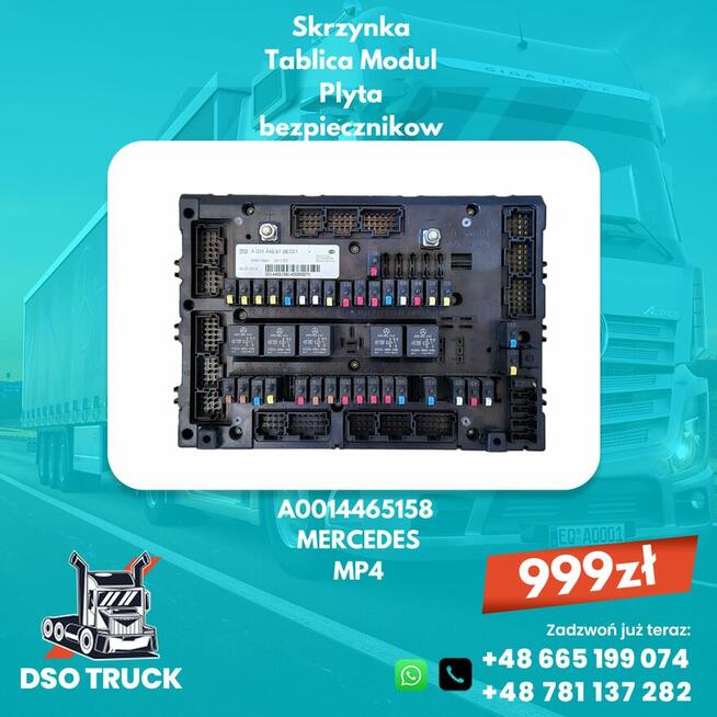 A0014465158 Skrzynka Tablica Modul Plyta bezpiecznikow MERCE