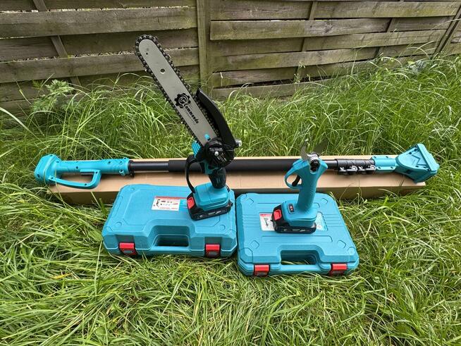 Zestaw 3w1 Piła łańcuchowa 36V + Sekator 36V +Wysięgnik 2,6M
