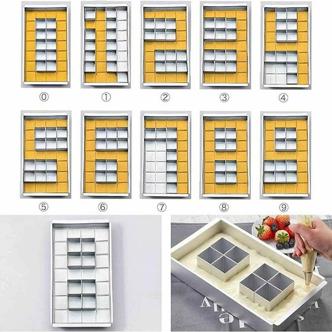 Forma do pieczenia Ciasta Cyfry litery wzory Foremki Blacha