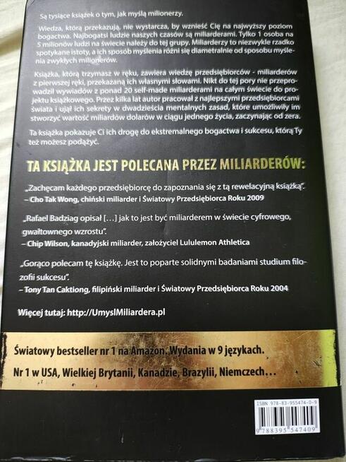 Umysł miliardera Rafael Badziag książka rozwój inwestycja
