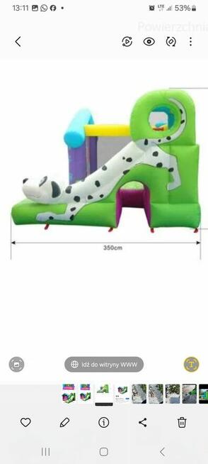 Zamek do skakania dmuchaiec skakaniec zjeżdżalnia dmuchana