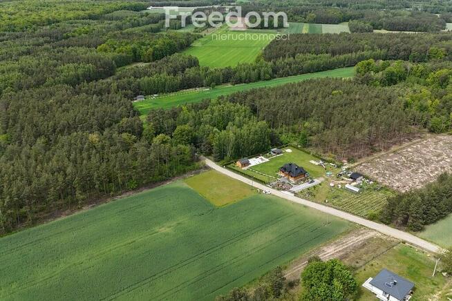 Działka z WZ na skraju lasu, blisko autostrady A2