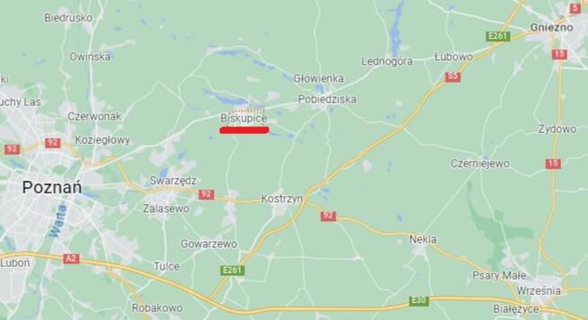 Działka budowlana Biskupice gm. Pobiedziska,