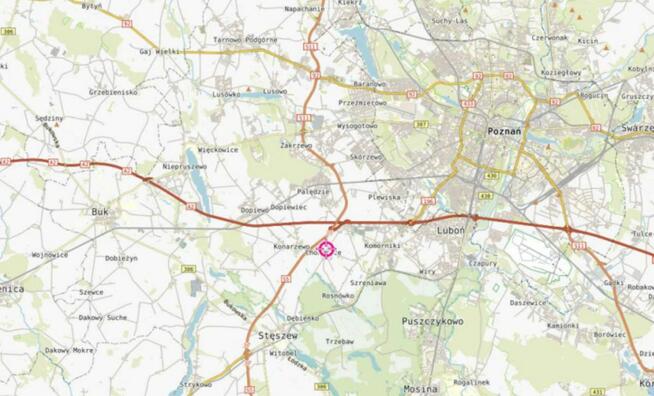 Działka budowlana Chomęcice gm. Komorniki,