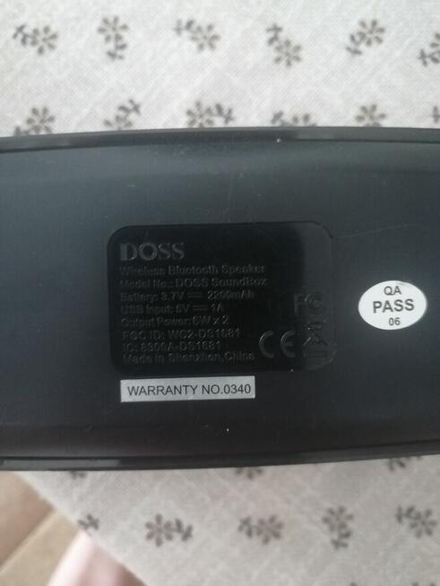 GŁOŚNIK BLUTOOTH DOSS