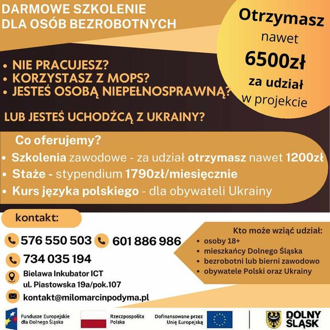 Bezpłatne szkolenia dla osób powyżej 18 roku życia