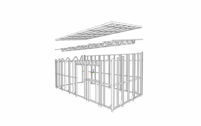 Hala garaż w konstrukcji stalowej