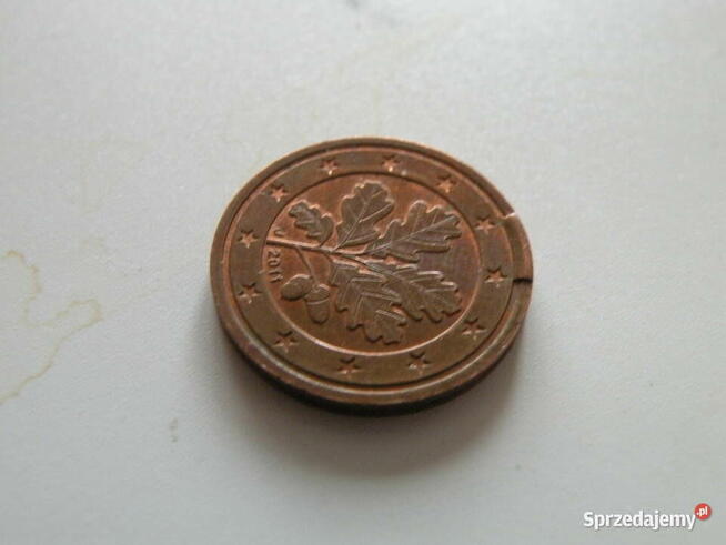 Destrukt , nadlewka - 2 eurocenty - 2011r. - UNIKAT !!!