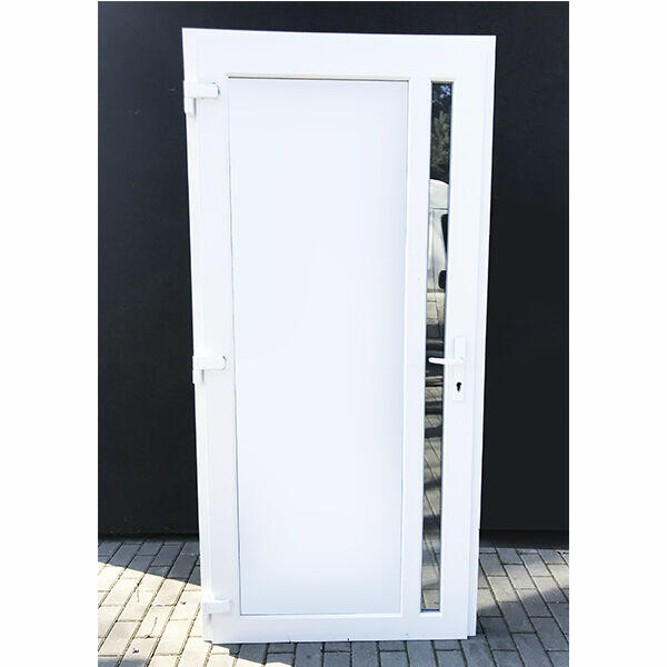Ciepłe wzmacniane drzwi PCV Nowe 100x210