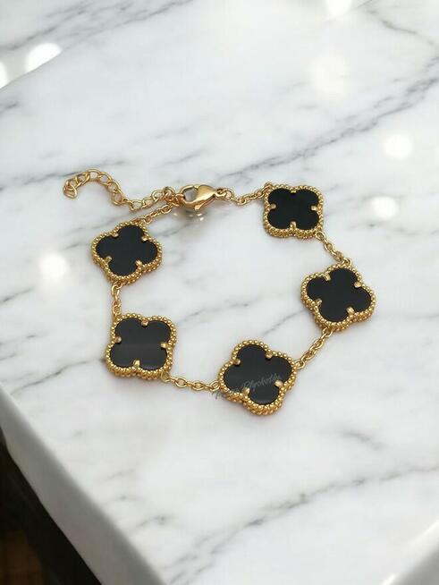 Bransoletka Van Cleef & Arpels Alhambra – czarny onyks