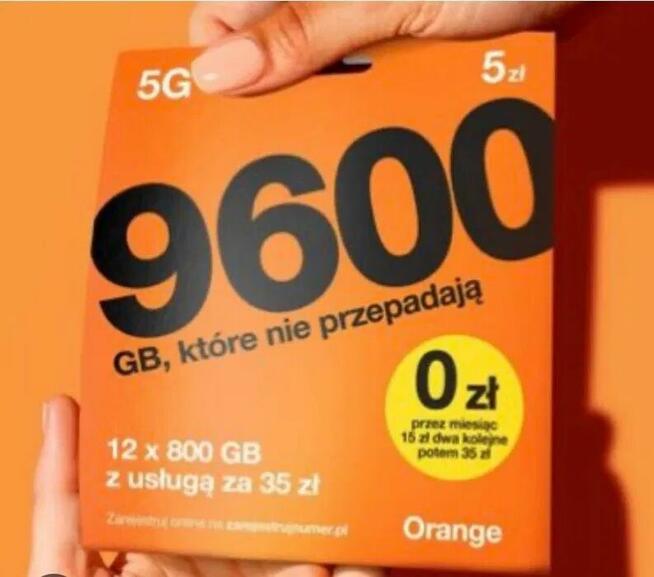 Orange zarejestrowane karty SIM startery Internet na kartę