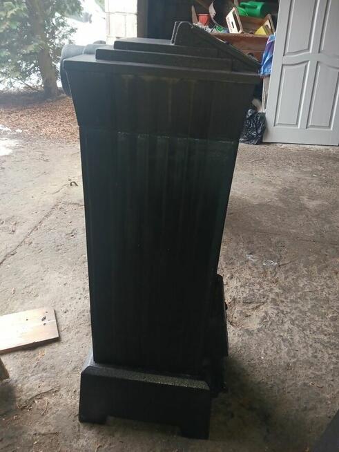 Piecyk piec cyganek koza żeliwna kominek z szamotem