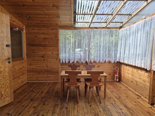 domek letniskowy w lesie na Czekance