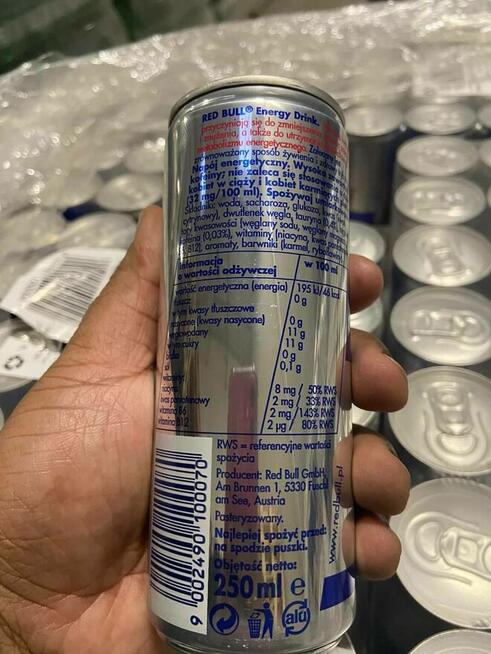 Oryginalny napój energetyczny Red Bull 250 ml