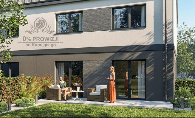 Dom w zabudowie bliźniaczej/ogród/Iwiny/cicha i zielona okolica
