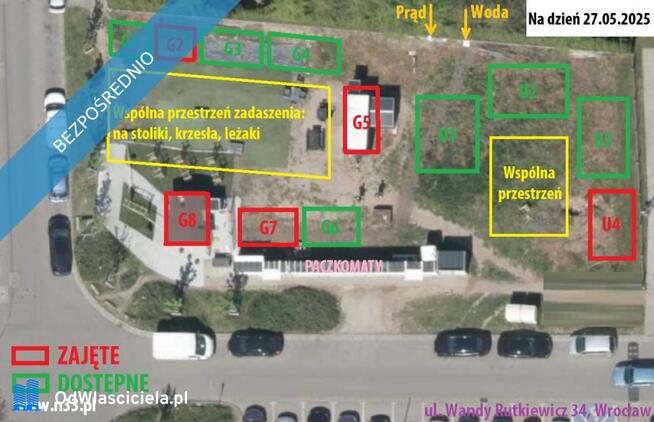Teren food truck, kontener, kiosk, sklepik, usługi