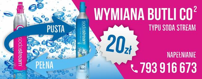 Sodastream Wymiana-nabijanie naboju CO2 Wola