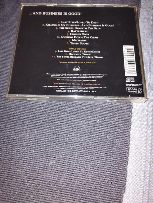 MEGADETH - killing is my business Japonia