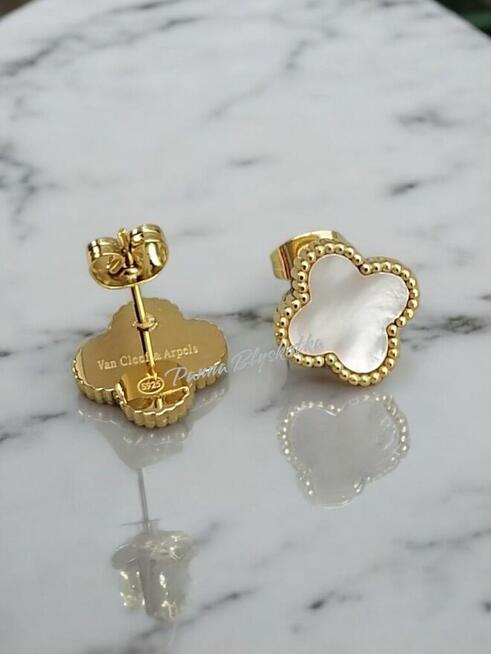 Kolczyki Van Cleef & Arpels Alhambra – masa perłowa