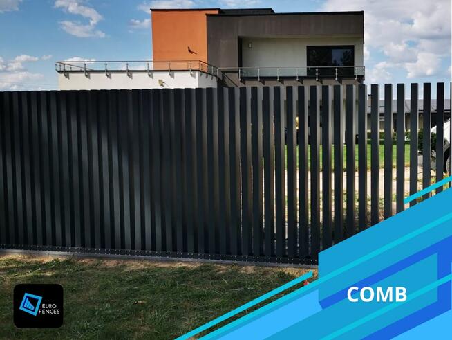 Ogrodzenie aluminiowe Euro Fences - model Comb Standard