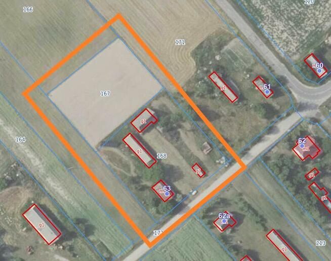 Dom Siedlisko Budynki gospodarcze 62a Fotowoltaika stare zas