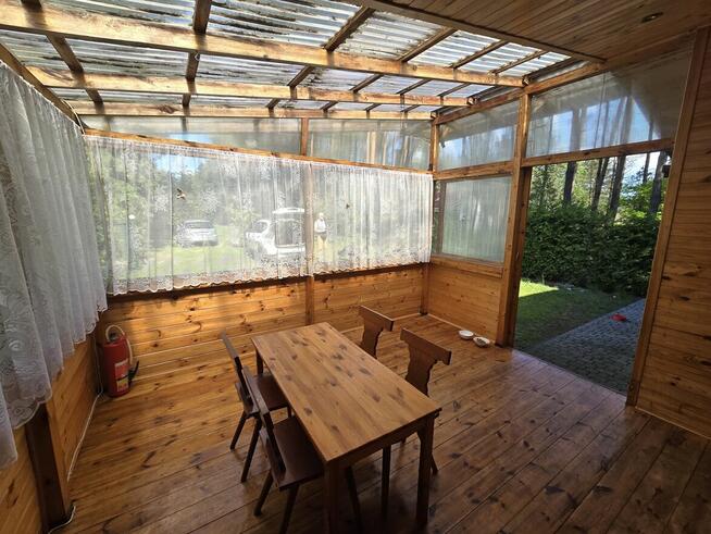 domek letniskowy w lesie na Czekance