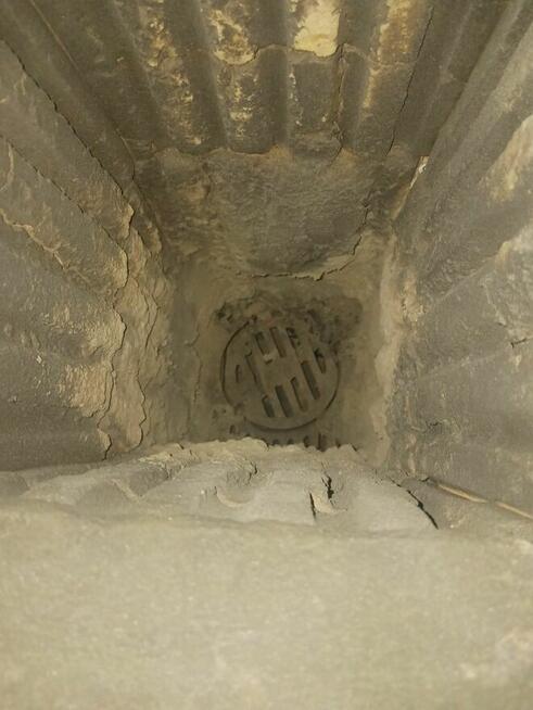 Piecyk piec cyganek koza żeliwna kominek z szamotem