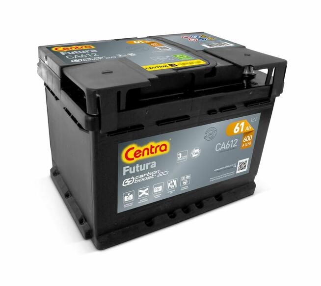 Akumulator CA612 Centra Futura 12V 61Ah 600A P+