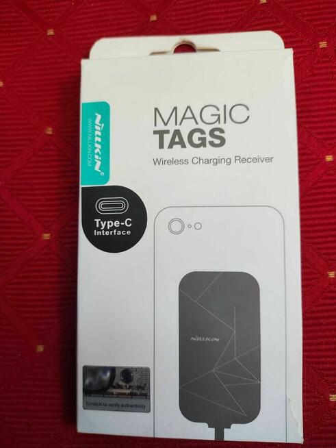 Adapter Qi TYP C Type C Bezprzewodowy ładowania indukcyjnego