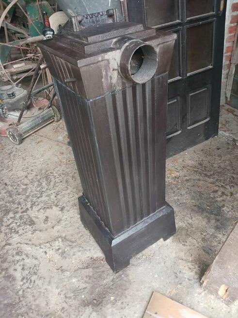 Piecyk piec cyganek koza żeliwna kominek z szamotem