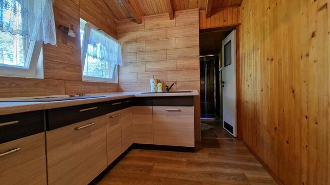 domek letniskowy w lesie na Czekance