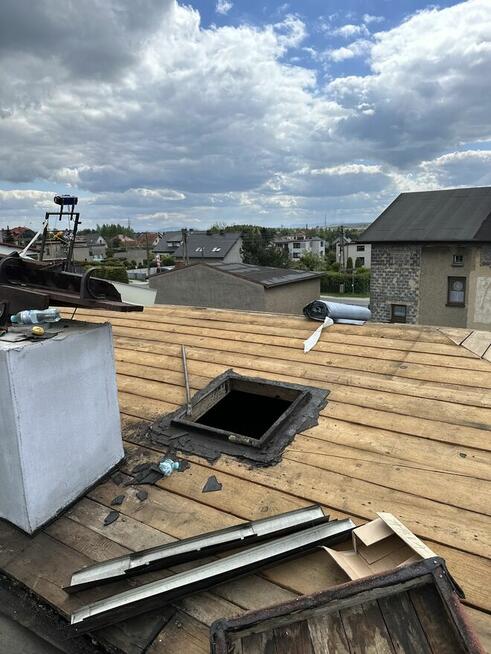 usługi dekarskie uszczelnianie komina frezowanie